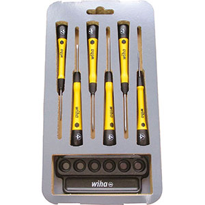 1916GR - GIRAVITI PER ELETTRONICA LINEA ESD DISSIPATIVA - Prod. SCU - Orig. Wiha